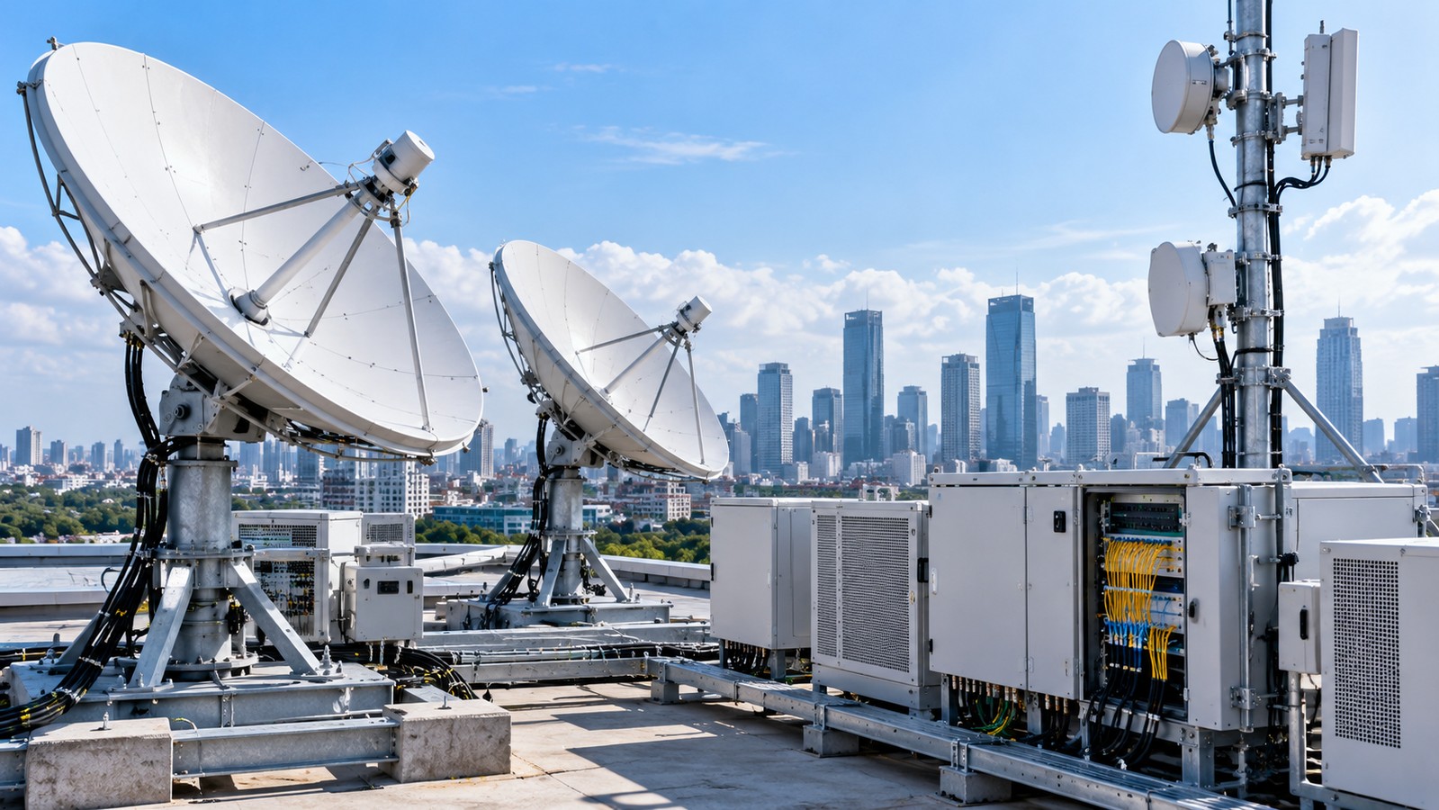 VSAT and telecommunications infrastructure